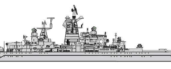 Корабль СССР Admiral Nakhimov [Battlecruiser] - чертежи, габариты, рисунки